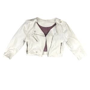 Gap 1969 Jacket Women’s XS Petite White Cropped Moto